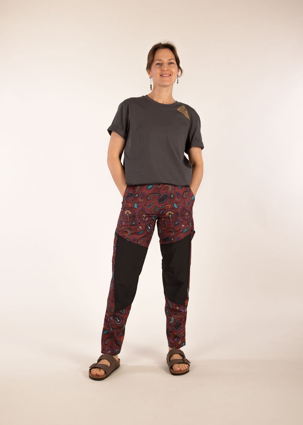 3RD ROCK Hiro light climbing technical trousers - Jess is 5ft 8” with a  29" waist, 38" hips & a 32.5" inseam and is wearing a size 28RL.