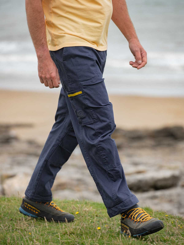 3RD ROCK sustainable cargo trousers for hiking and outdoor adventure.