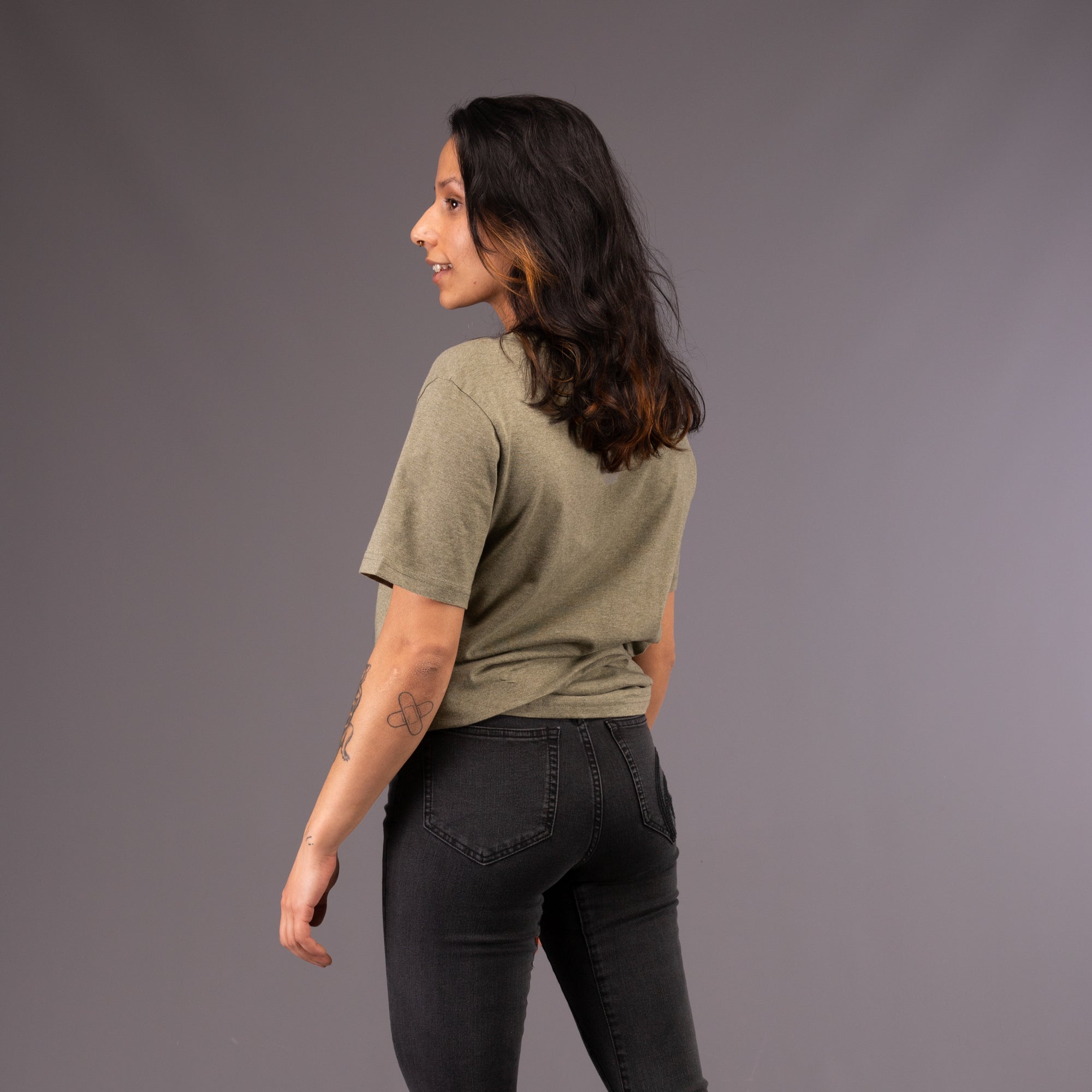 THOR THERMAL Leggings | Insulated & Sculpted Organic Cotton | 3RD ROCK Clothing -  Ayeesha is 5ft 4" with a 34" chest, 36.5" hips and wears a size S. F